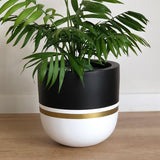 Custom Painted Embellished Lightweight Plant Pot