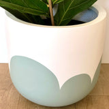 Custom Painted Boldly Bloom Lightweight Plant Pot