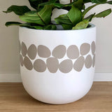 Custom Painted Pebbles Lightweight Plant Pot