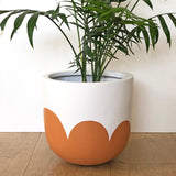 Small Boldly Bloom Plant Pot in Burnt Orange
